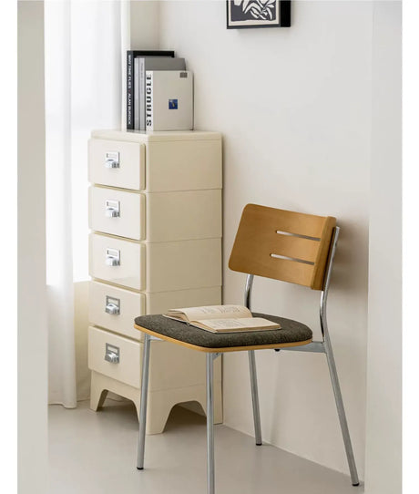 ABOUT WHITE Anouk Luxurious Retro Backrest Dining Chair from ABOUT WHITE