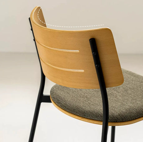 ABOUT WHITE Anouk Luxurious Retro Backrest Dining Chair from ABOUT WHITE