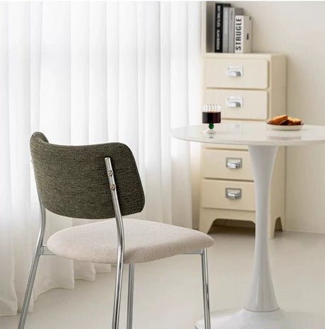 ABOUT WHITE Anouk Luxurious Retro Backrest Dining Chair from ABOUT WHITE