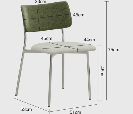 ABOUT WHITE Anouk Luxurious Retro Backrest Dining Chair from ABOUT WHITE
