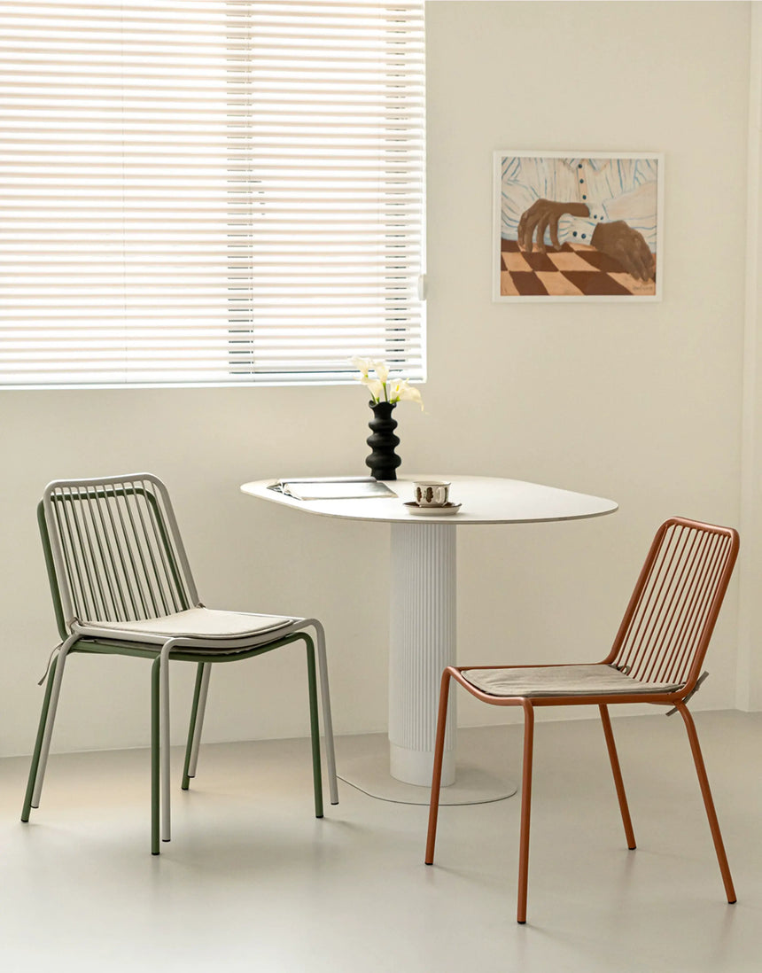 ABOUT WHITE Asakusa Minimalist Hollow Dining Chair from ABOUT WHITE