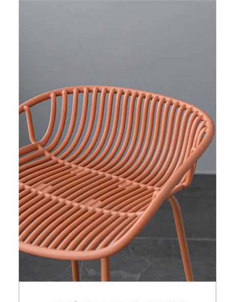 ABOUT WHITE Aurelia Sleek Iron Art Bar Chair from ABOUT WHITE