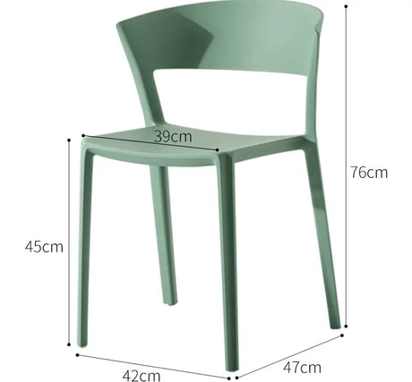 ABOUT WHITE Beatrix Nordic-Style Stackable Leisure Chair from ABOUT WHITE