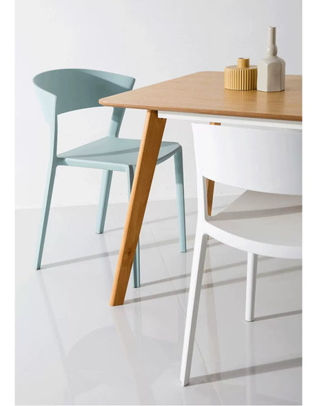 ABOUT WHITE Beatrix Nordic-Style Stackable Leisure Chair from ABOUT WHITE