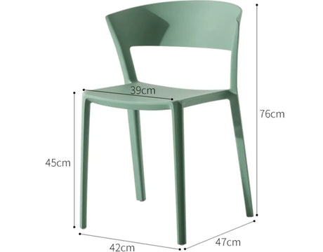 ABOUT WHITE Beatrix Nordic-Style Stackable Leisure Chair from ABOUT WHITE