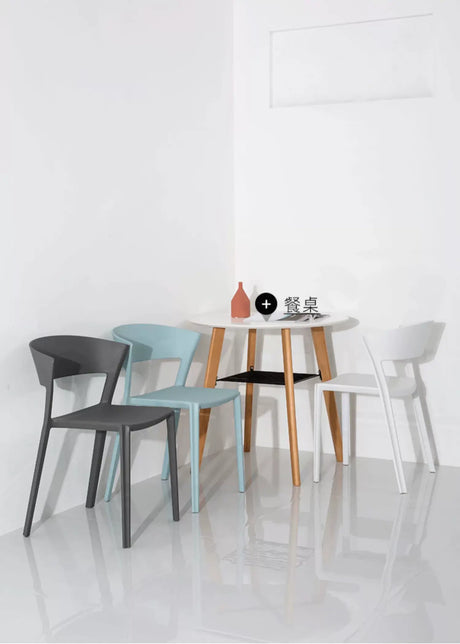 ABOUT WHITE Beatrix Nordic-Style Stackable Leisure Chair from ABOUT WHITE