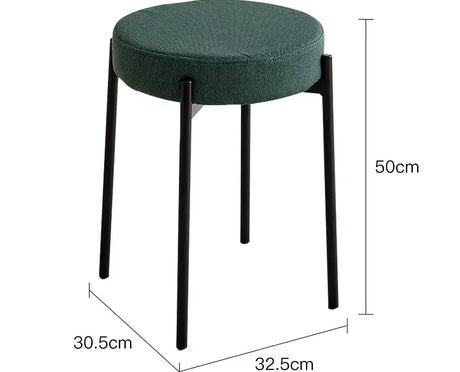 ABOUT WHITE Callan Minimalist Stackable Living Room Stool from ABOUT WHITE