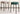 ABOUT WHITE Callan Minimalist Stackable Living Room Stool from ABOUT WHITE