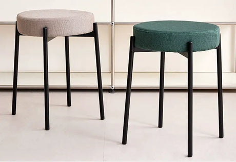 ABOUT WHITE Callan Minimalist Stackable Living Room Stool from ABOUT WHITE