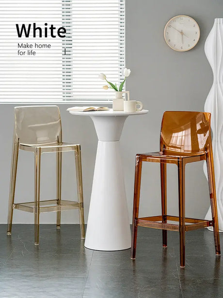 ABOUT WHITE Callidora Elegant Luxury Transparent Bar Chair from ABOUT WHITE