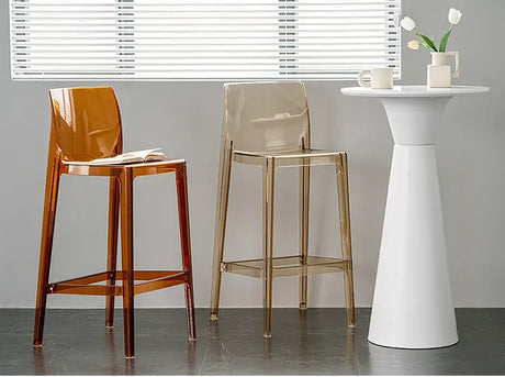 ABOUT WHITE Callidora Elegant Luxury Transparent Bar Chair from ABOUT WHITE
