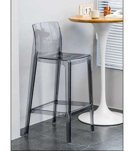 ABOUT WHITE Callidora Elegant Luxury Transparent Bar Chair from ABOUT WHITE