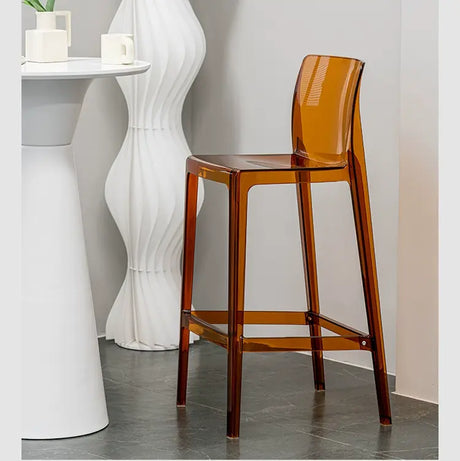 ABOUT WHITE Callidora Elegant Luxury Transparent Bar Chair from ABOUT WHITE