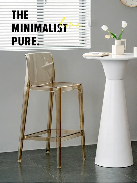 ABOUT WHITE Callidora Elegant Luxury Transparent Bar Chair from ABOUT WHITE