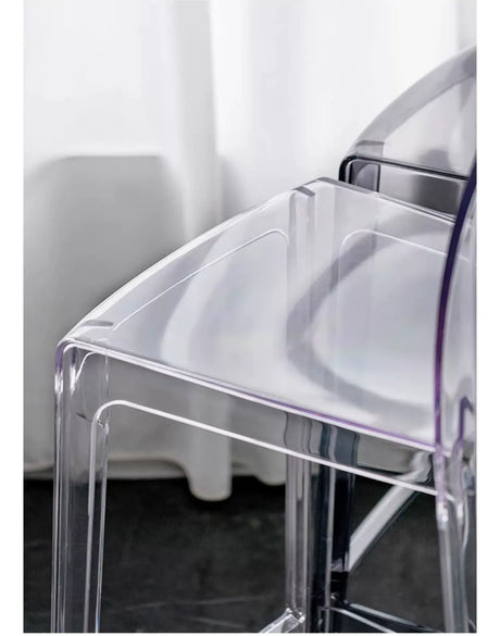 ABOUT WHITE Callidora Elegant Luxury Transparent Bar Chair from ABOUT WHITE