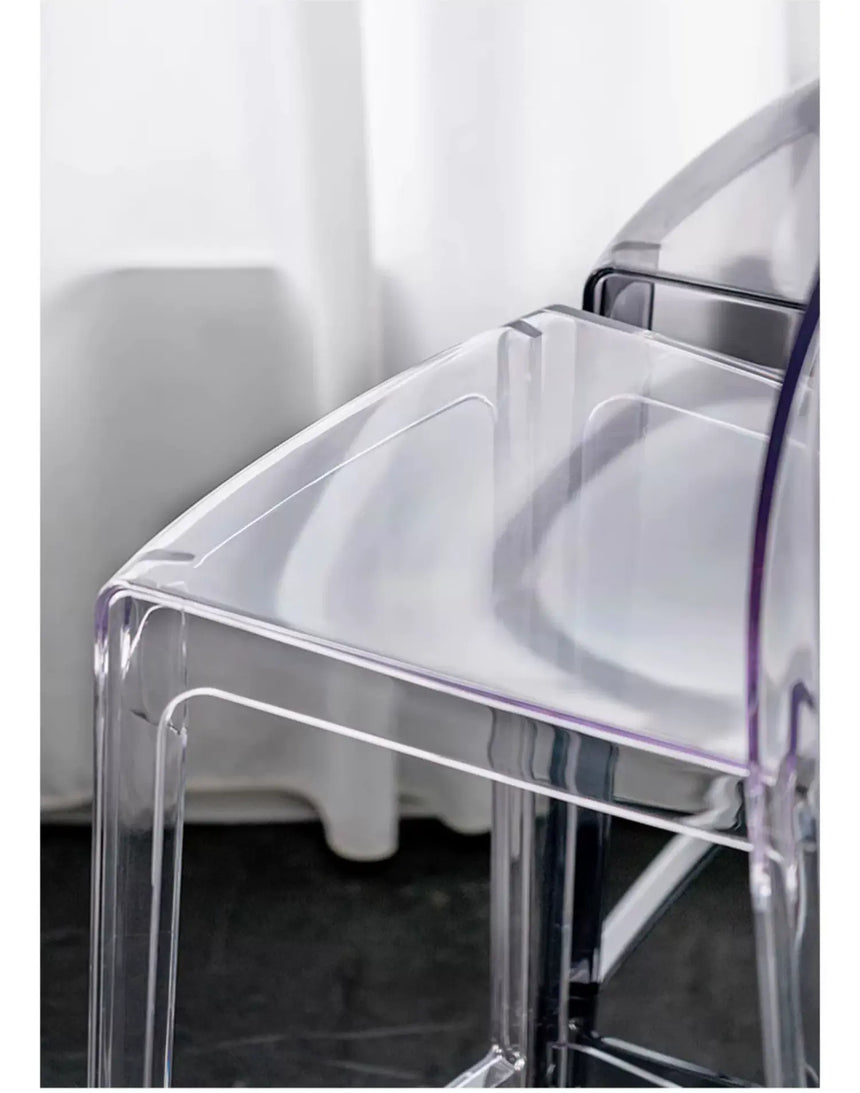 ABOUT WHITE Callidora Elegant Luxury Transparent Bar Chair from ABOUT WHITE
