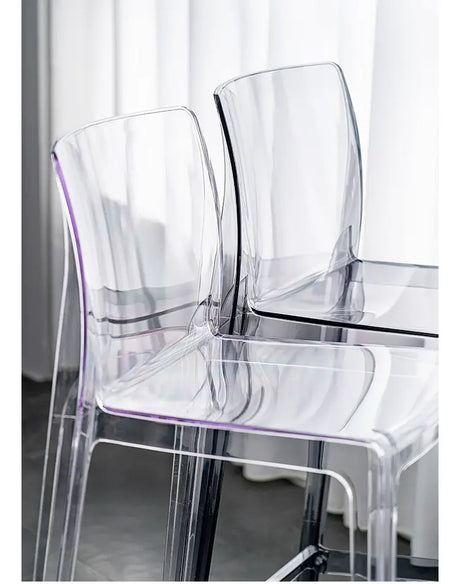 ABOUT WHITE Callidora Elegant Luxury Transparent Bar Chair from ABOUT WHITE