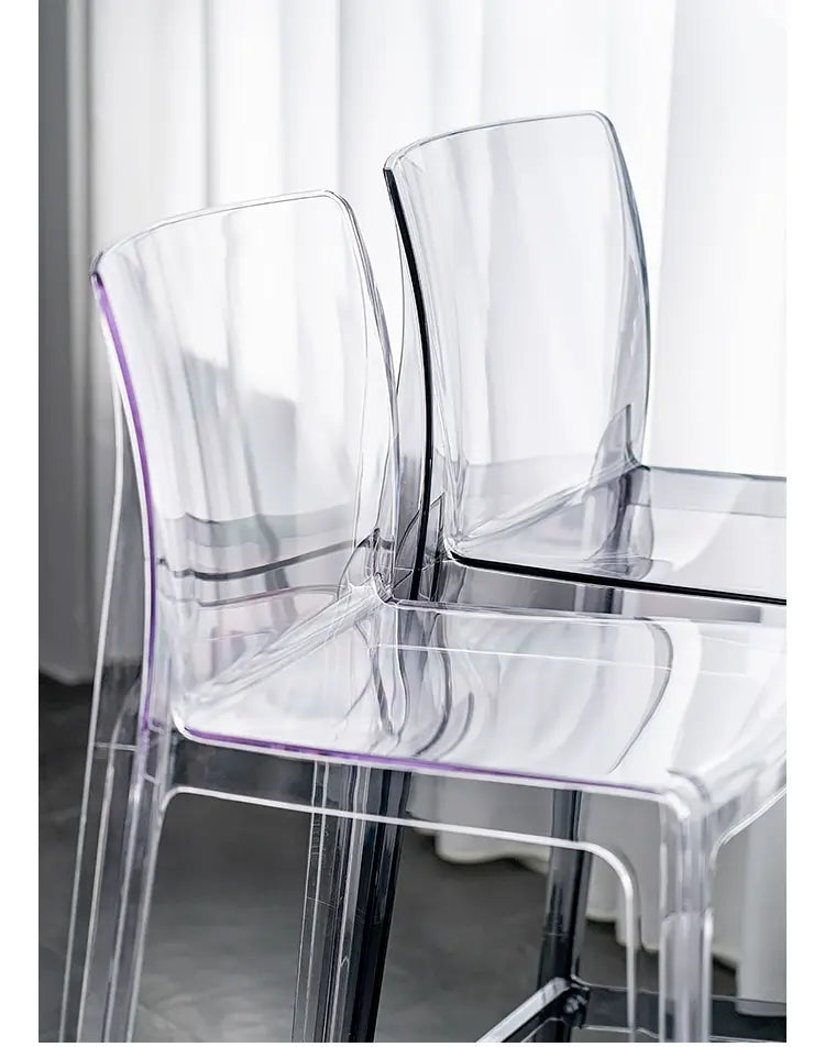 ABOUT WHITE Callidora Elegant Luxury Transparent Bar Chair from ABOUT WHITE