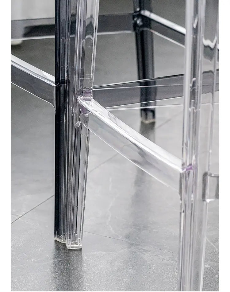 ABOUT WHITE Callidora Elegant Luxury Transparent Bar Chair from ABOUT WHITE