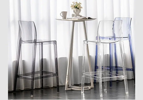 ABOUT WHITE Callidora Elegant Luxury Transparent Bar Chair from ABOUT WHITE