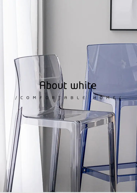 ABOUT WHITE Callidora Elegant Luxury Transparent Bar Chair from ABOUT WHITE