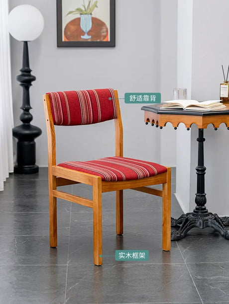 ABOUT WHITE Calliope Retro Simple Solid Wood Dining Chair from ABOUT WHITE