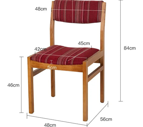 ABOUT WHITE Calliope Retro Simple Solid Wood Dining Chair from ABOUT WHITE