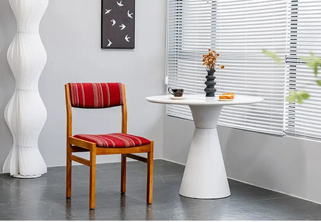 ABOUT WHITE Calliope Retro Simple Solid Wood Dining Chair from ABOUT WHITE