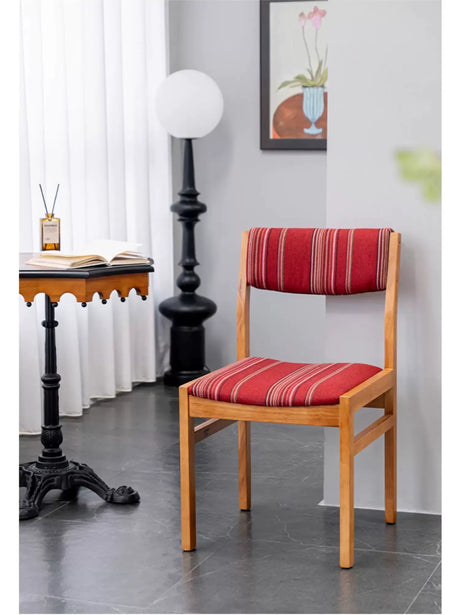 ABOUT WHITE Calliope Retro Simple Solid Wood Dining Chair from ABOUT WHITE