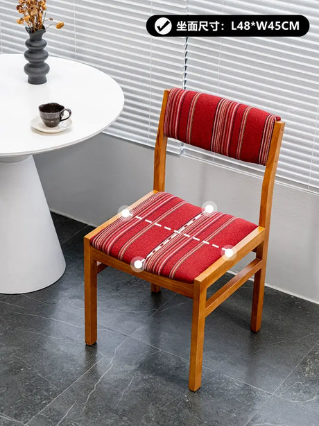 ABOUT WHITE Calliope Retro Simple Solid Wood Dining Chair from ABOUT WHITE