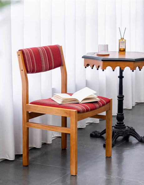 ABOUT WHITE Calliope Retro Simple Solid Wood Dining Chair from ABOUT WHITE