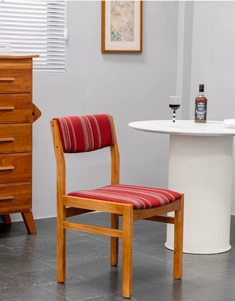 ABOUT WHITE Calliope Retro Simple Solid Wood Dining Chair from ABOUT WHITE