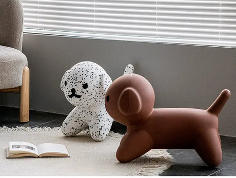 ABOUT WHITE Calliope Whimsical Dog Design Children's Stool from ABOUT WHITE