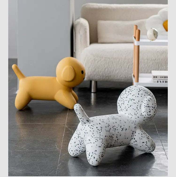 ABOUT WHITE Calliope Whimsical Dog Design Children's Stool from ABOUT WHITE
