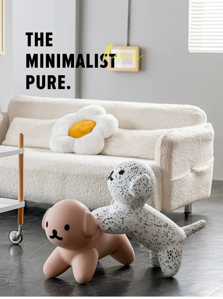ABOUT WHITE Calliope Whimsical Dog Design Children's Stool from ABOUT WHITE