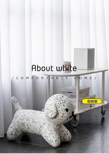 ABOUT WHITE Calliope Whimsical Dog Design Children's Stool from ABOUT WHITE