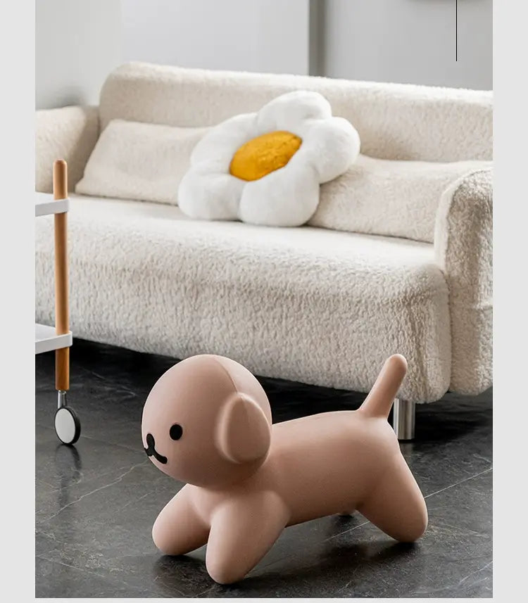 ABOUT WHITE Calliope Whimsical Dog Design Children's Stool from ABOUT WHITE
