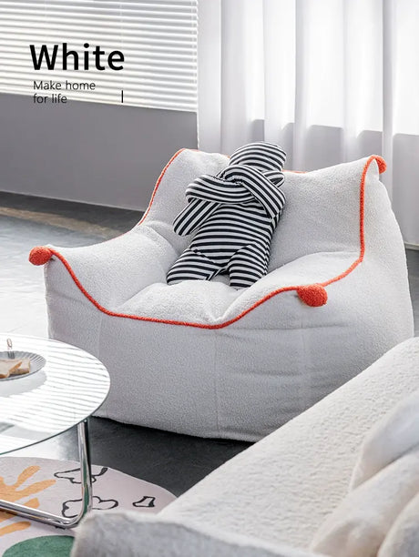 ABOUT WHITE Calypso Cozy Modern Beanbag Lounge Chair from ABOUT WHITE