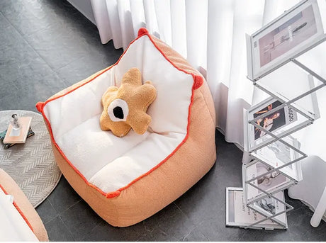 ABOUT WHITE Calypso Cozy Modern Beanbag Lounge Chair from ABOUT WHITE