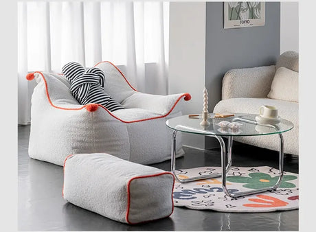 ABOUT WHITE Calypso Cozy Modern Beanbag Lounge Chair from ABOUT WHITE
