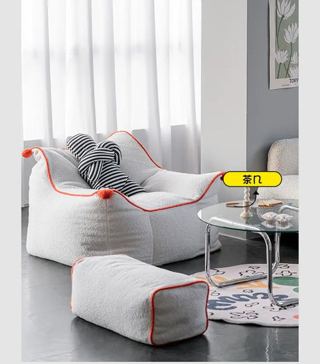 ABOUT WHITE Calypso Cozy Modern Beanbag Lounge Chair from ABOUT WHITE
