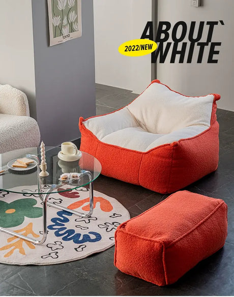 ABOUT WHITE Calypso Cozy Modern Beanbag Lounge Chair from ABOUT WHITE