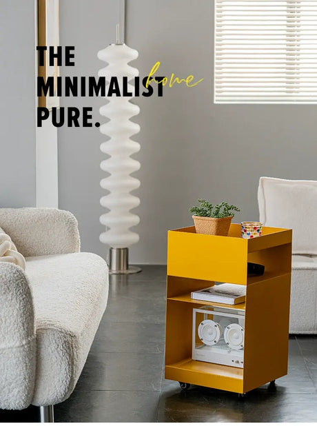 ABOUT WHITE Candelaria Minimalist Storage Coffee Table from ABOUT WHITE