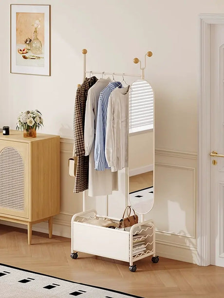 ABOUT WHITE Celestia Elegant Flexible Dressing Mirror Stand. from ABOUT WHITE