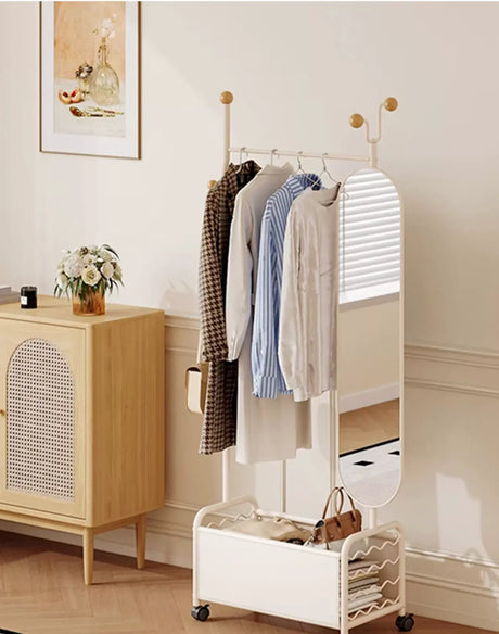 ABOUT WHITE Celestia Elegant Flexible Dressing Mirror Stand. from ABOUT WHITE
