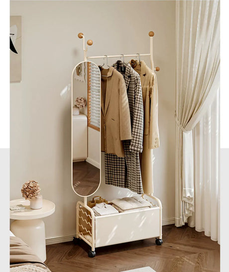 ABOUT WHITE Celestia Elegant Flexible Dressing Mirror Stand. from ABOUT WHITE