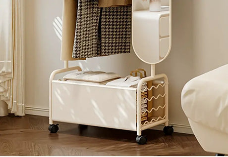 ABOUT WHITE Celestia Elegant Flexible Dressing Mirror Stand. from ABOUT WHITE