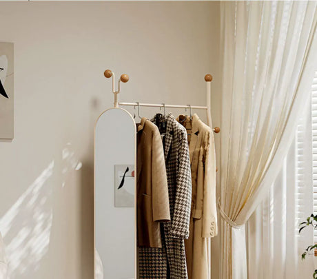 ABOUT WHITE Celestia Elegant Flexible Dressing Mirror Stand. from ABOUT WHITE