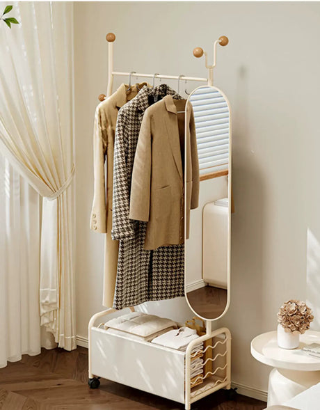 ABOUT WHITE Celestia Elegant Flexible Dressing Mirror Stand. from ABOUT WHITE