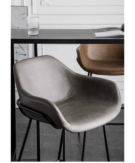 ABOUT WHITE Damaris Sleek Contemporary Nordic Bar Stool from ABOUT WHITE